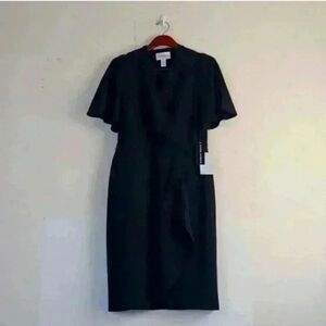 Donna Morgan Women’s Classic Black Wrap Dress